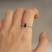 Picture of minimalist ring minimalist onyx ring