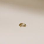 Load image into Gallery viewer, Picture of diamond huggie hoop diamond cartilage

