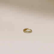 Picture of diamond huggie hoop diamond cartilage