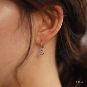 Picture of diamond earrings diamond huggies 14k 18k