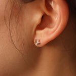 Load image into Gallery viewer, Picture of diamond star earrings thick star
