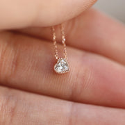 Picture of heart diamond necklace diamond solitaire