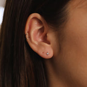 Picture of diamond polaris star stud earrings
