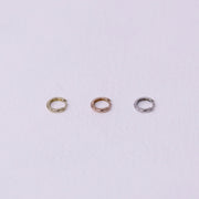 Picture of 9mm 14k gold hoop earrings 14k solid