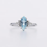 Picture of vintage style aquamarine ring aquamarine