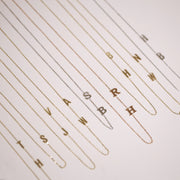 Picture of initial necklace name necklace five