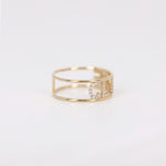 Load image into Gallery viewer, Picture of diamond name ring monogram diamond
