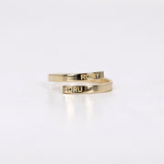 Picture of name ring initial ring personalized ring