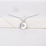 Load image into Gallery viewer, Picture of polaris diamond pendant necklace
