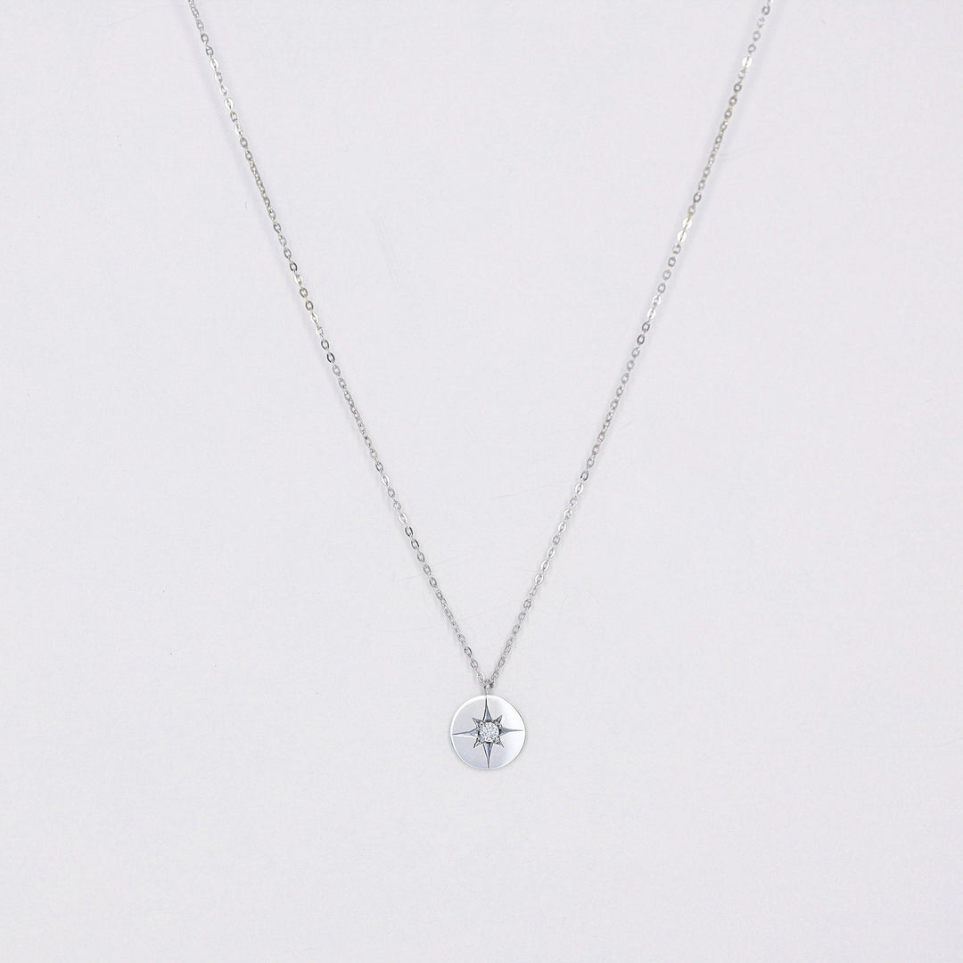 Picture of polaris diamond pendant necklace