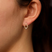 Picture of ornate diamond earrings unique diamond