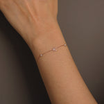 Load image into Gallery viewer, Picture of diamond bracelet diamond initial
