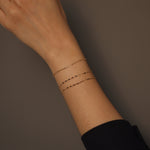 Load image into Gallery viewer, Picture of bead chain bracelet rolo chain bead link
