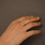 Load image into Gallery viewer, Picture of triple natural diamond ring diamond trio
