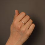 Load image into Gallery viewer, Picture of triple natural diamond ring diamond trio
