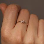 Load image into Gallery viewer, Picture of diamond initial ring diamond monogram
