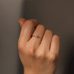 Load image into Gallery viewer, Picture of diamond initial ring diamond monogram
