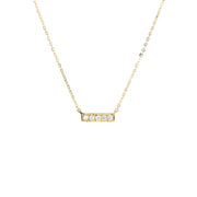 Picture of diamond necklace minimalist diamond
