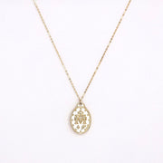 Picture of miraculous medal necklace medallion