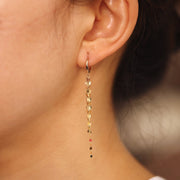 Picture of dangle earring 14k gold chain dangle