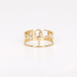 Load image into Gallery viewer, Picture of 14k name ring name double band monogram
