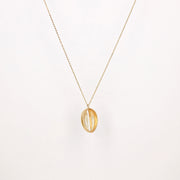 Picture of 14k gold shell necklace 14k gold sea