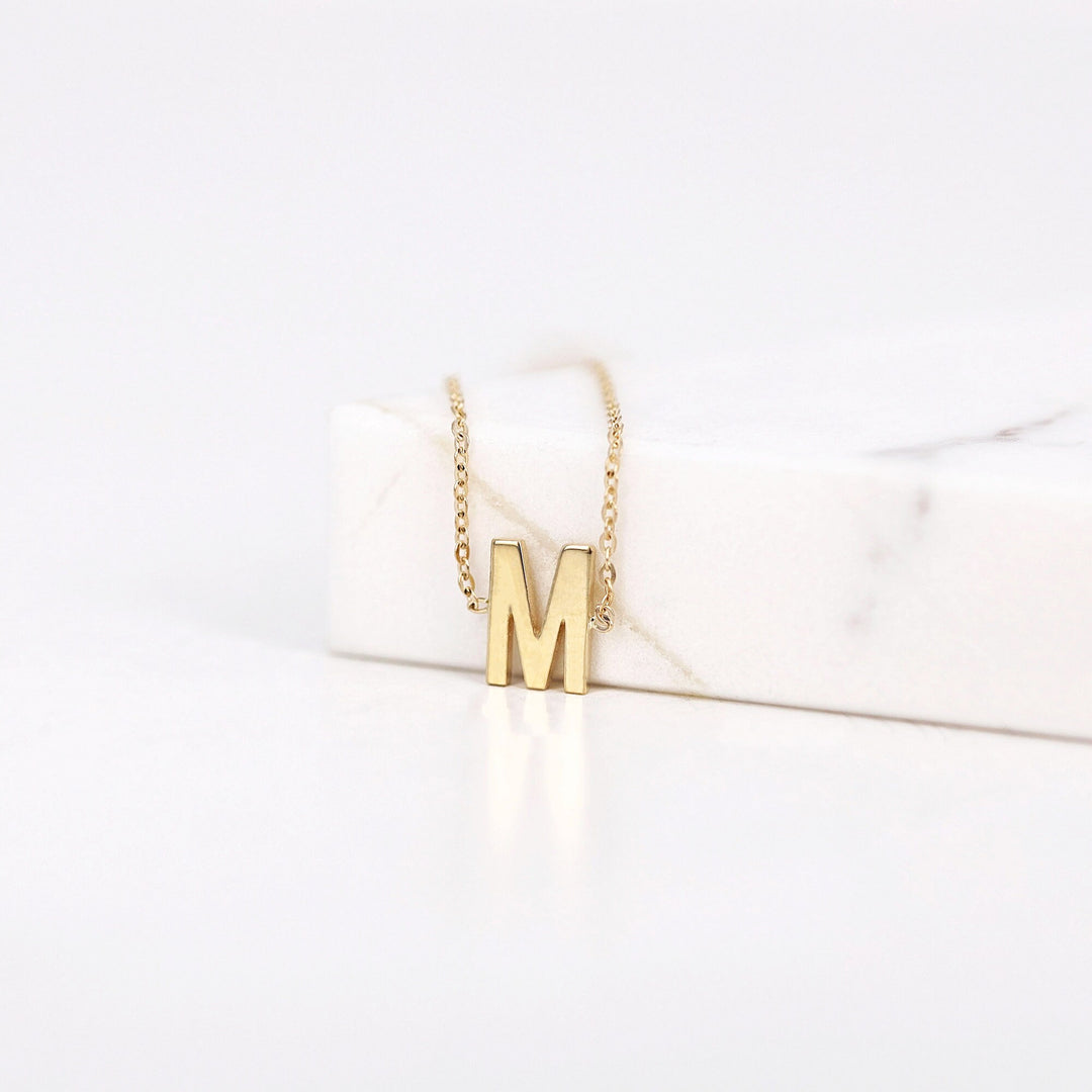 Picture of initial bracelet name bracelet 14k gold