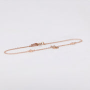 Picture of diamond bracelet diamond initial