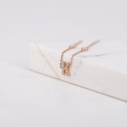 Picture of diamond bracelet diamond initial