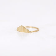 Picture of clam ring shell ring 14k solid gold ring