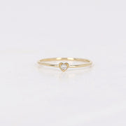 Picture of engagement ring diamond heart ring 1