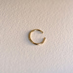 Load image into Gallery viewer, Picture of ear cuff open hoop 14k solid gold cuff
