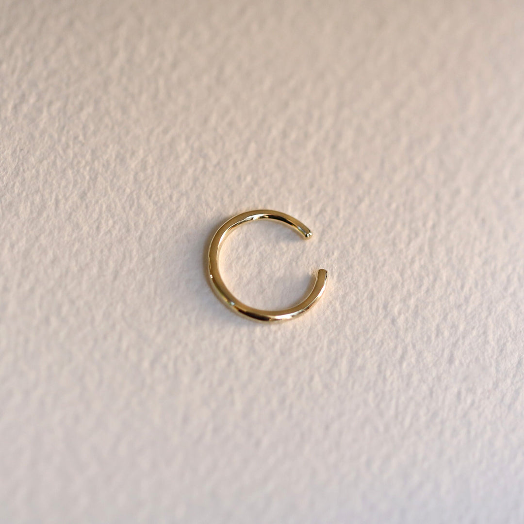 Picture of ear cuff open hoop 14k solid gold cuff