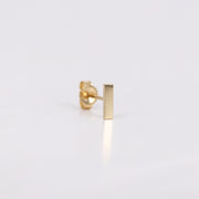 Picture of 14k gold earrings 14k gold bar studs