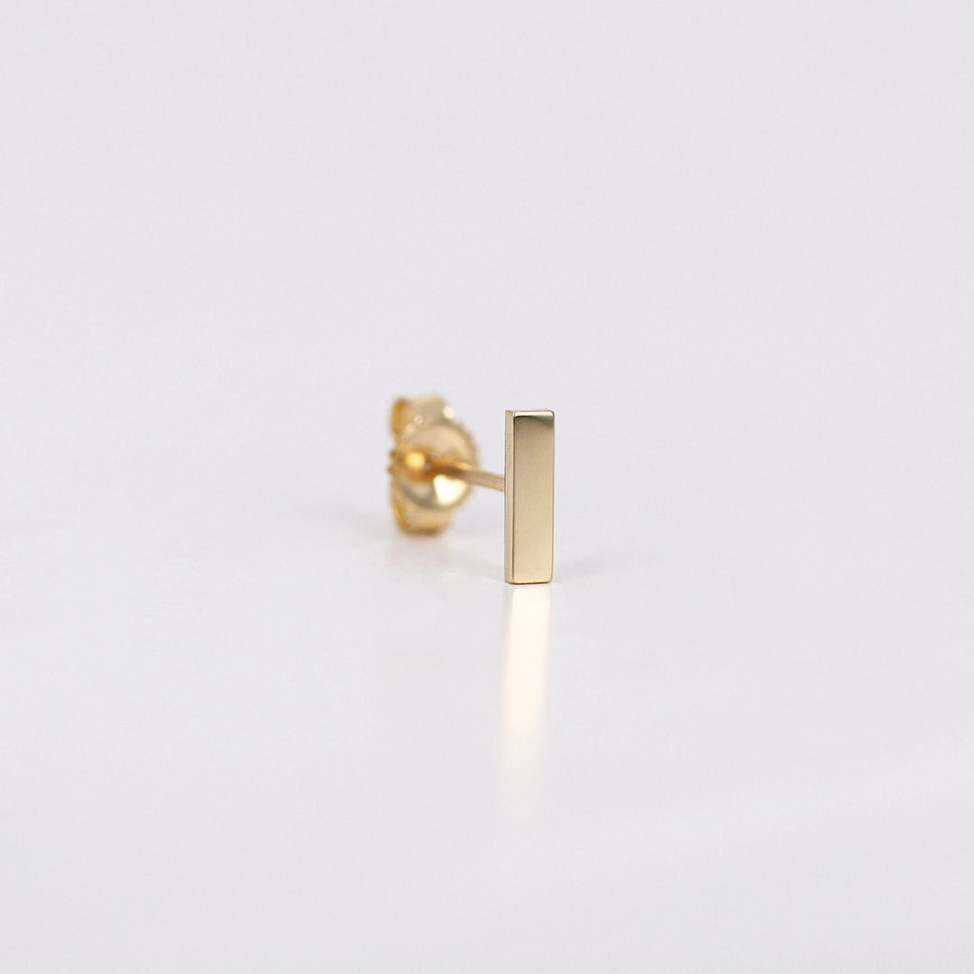 Picture of initial studs monogram stud solid gold 1