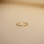 Load image into Gallery viewer, Picture of baguette white sapphire ring band
