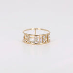 Load image into Gallery viewer, Picture of diamond name ring monogram diamond
