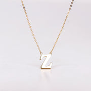 Picture of personalized initial necklace