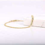 Load image into Gallery viewer, Picture of flat cuban chain bracelet cuban chain
