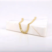 Picture of flat cuban chain bracelet cuban chain