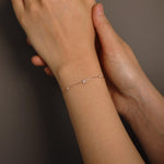 Load image into Gallery viewer, Picture of diamond bracelet diamond initial
