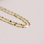 Picture of 14k gold glitter chain bracelet 14k 1