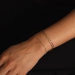 Load image into Gallery viewer, Picture of bead chain bracelet rolo chain bead link

