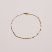 Picture of bead chain anklet rolo chain bead link