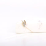 Load image into Gallery viewer, Picture of diamond stud diamond stud earring dainty
