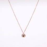 Picture of personalized message necklace round