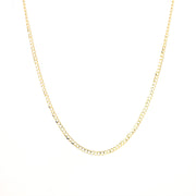 Picture of 14k gold flat cuban chain necklace flat