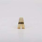 Picture of geometric wide ring band 14k solid gold