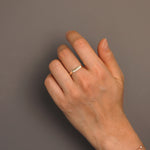 Load image into Gallery viewer, Picture of 10k14k solid gold name ring initial ring
