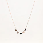 Load image into Gallery viewer, Picture of triangle plate necklace 14k white gold
